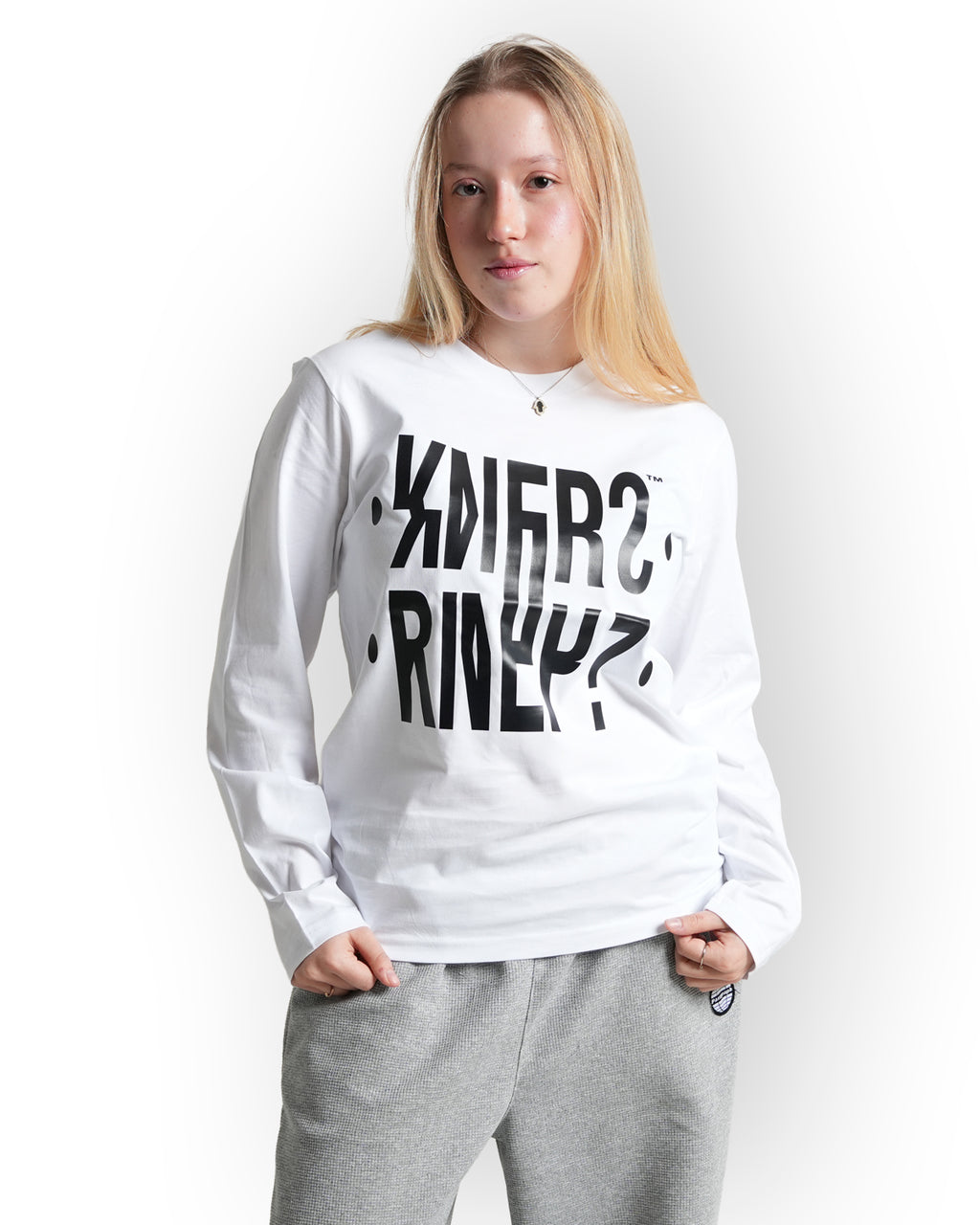"Knep?" Long sleeve Hvid