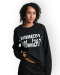 "Nummer?" Long sleeve Sort