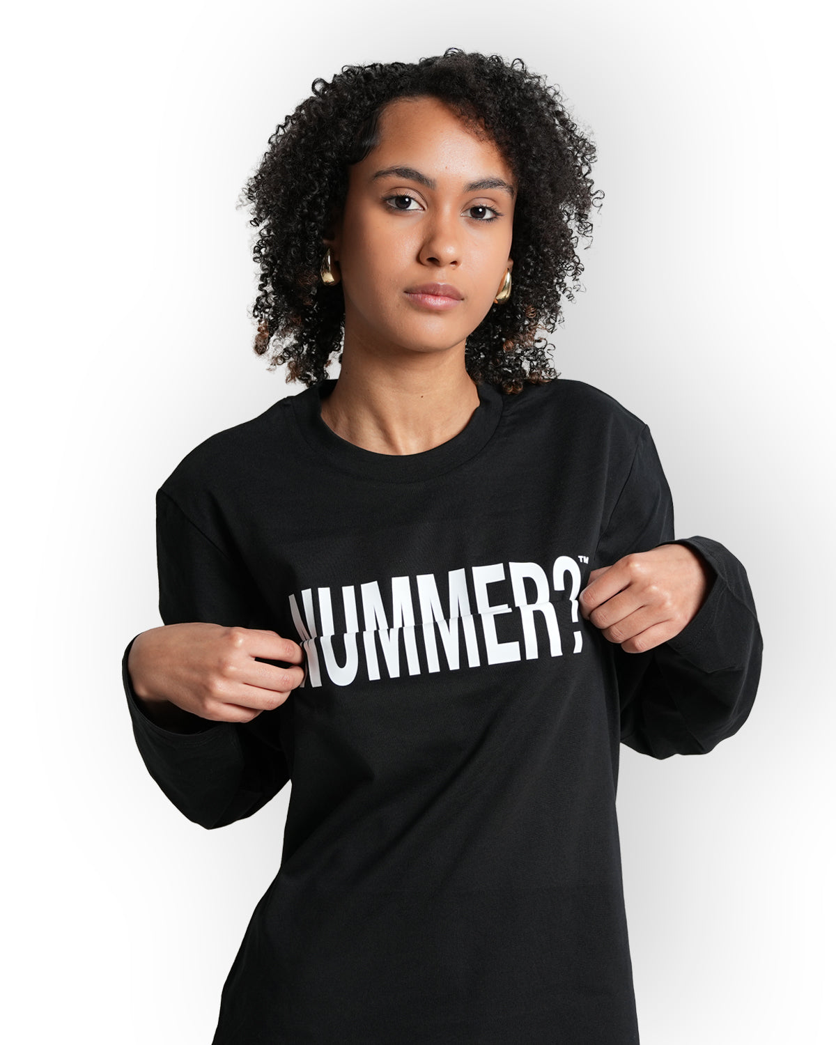"Nummer?" Long sleeve Sort