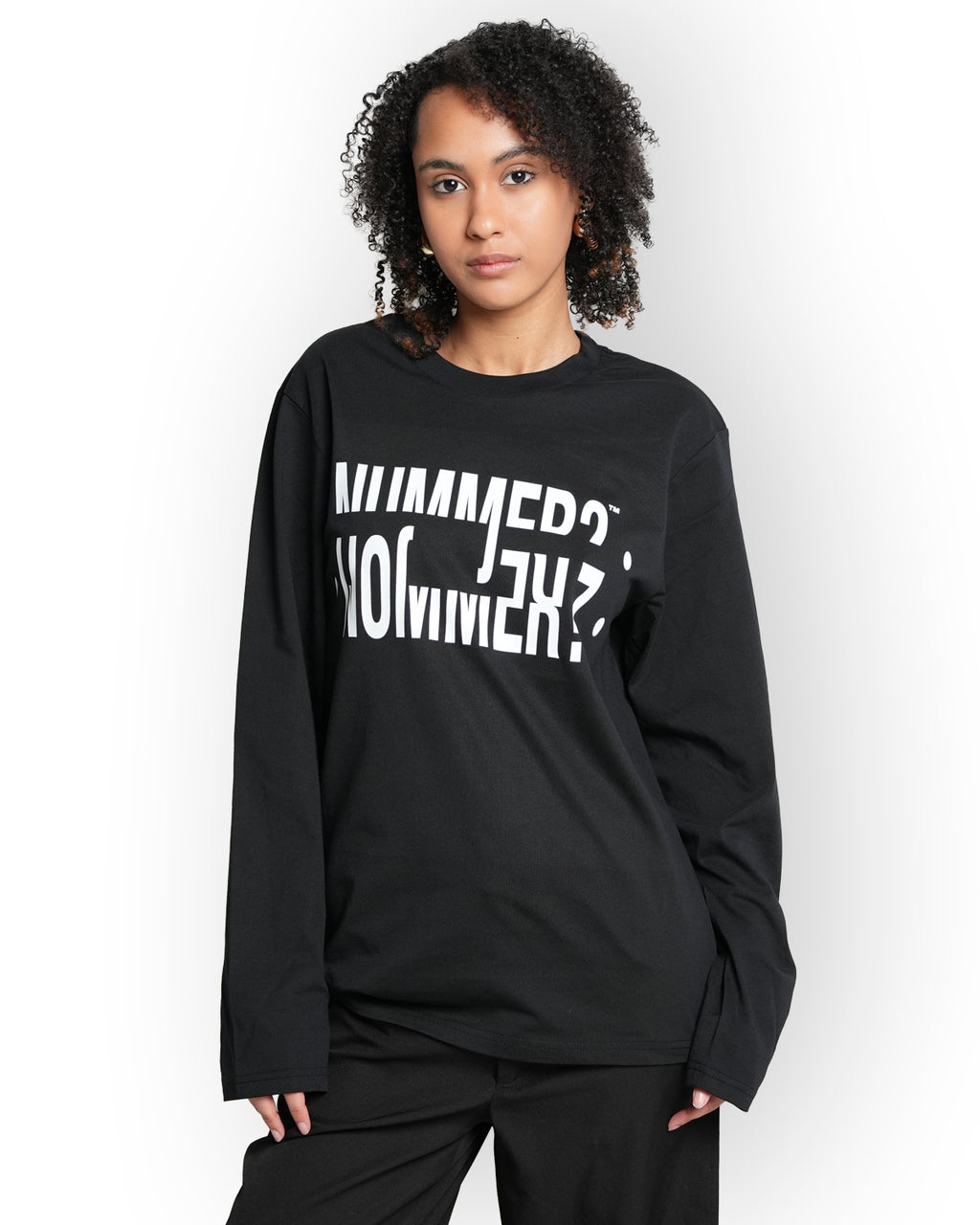"Nummer?" Long sleeve Sort