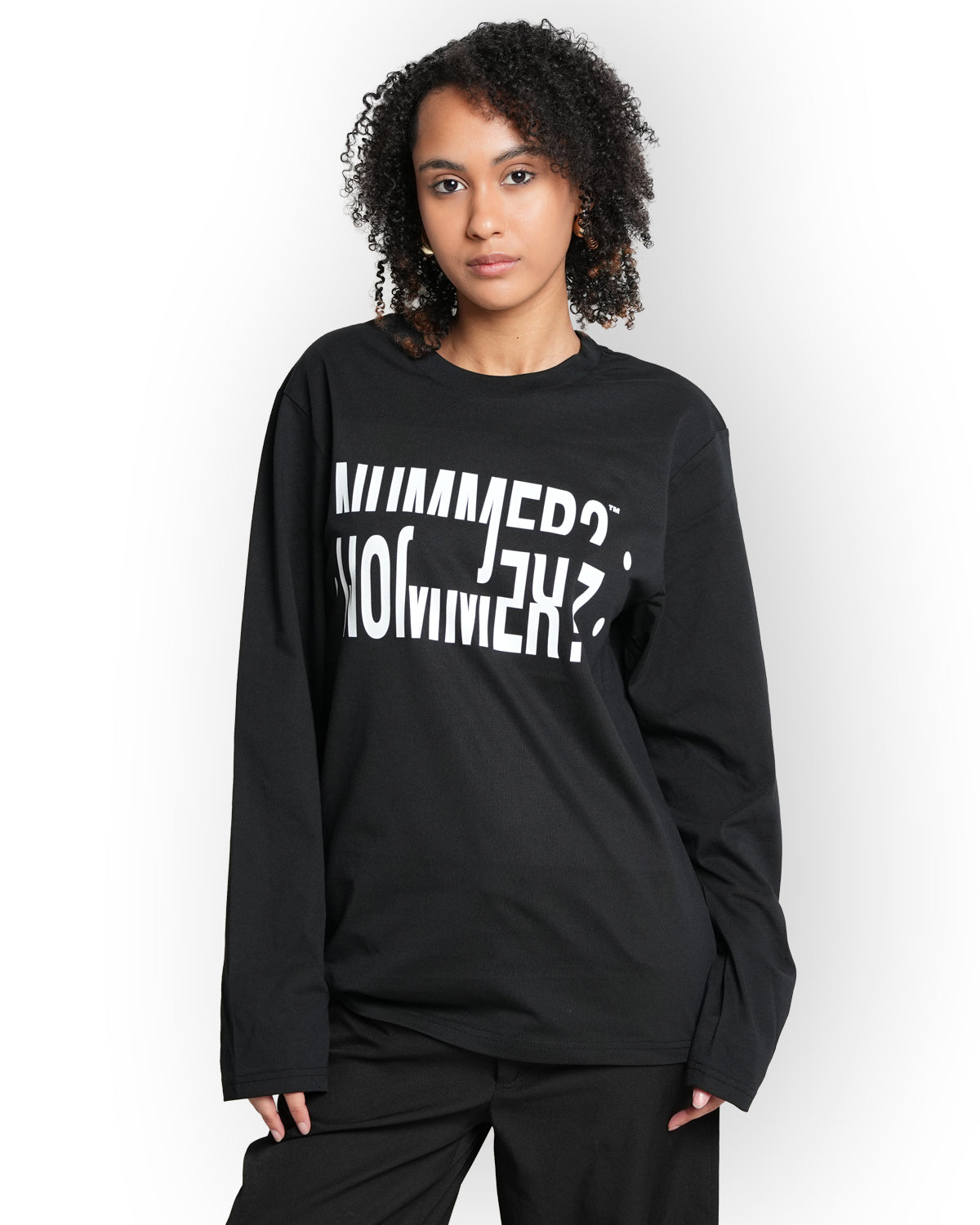 "Nummer?" Long sleeve Sort