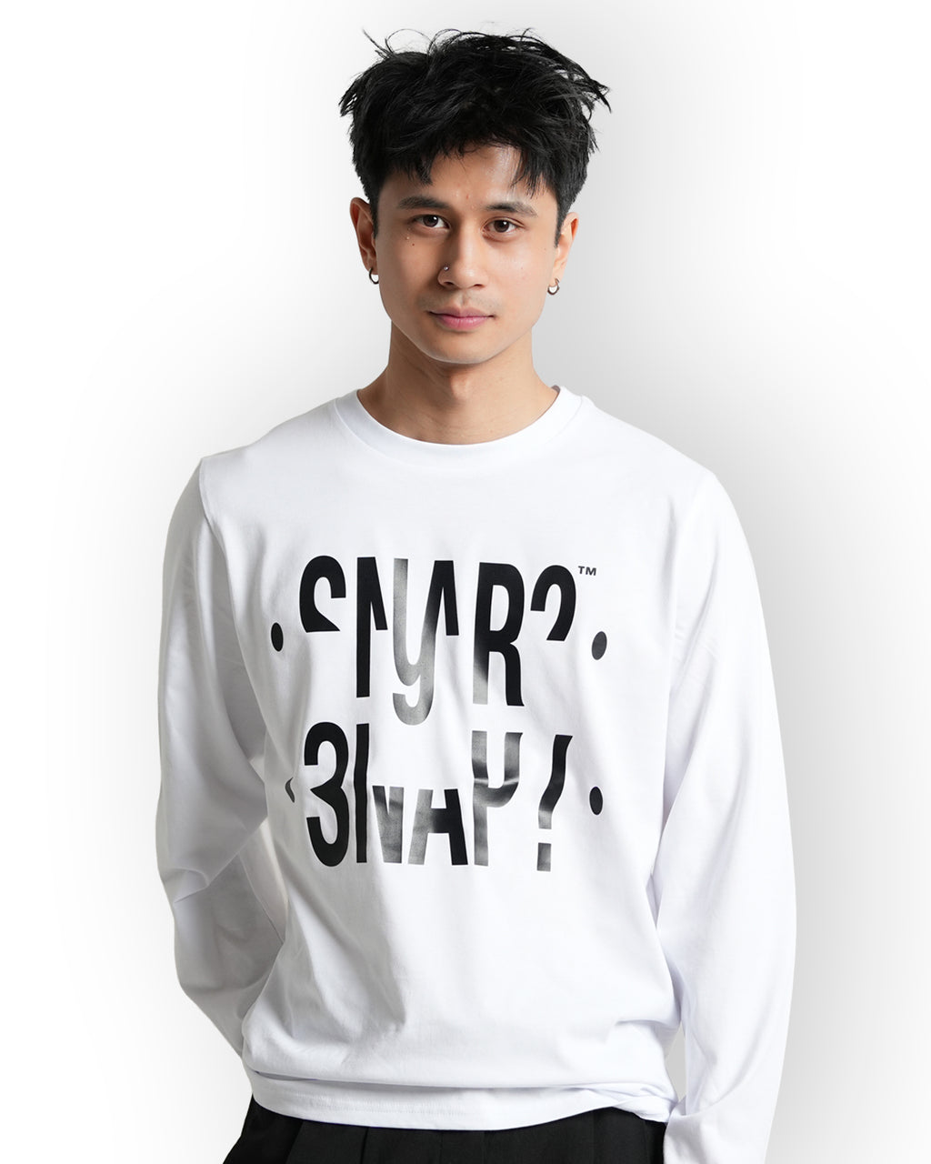 "Snap?" Long sleeve Hvid