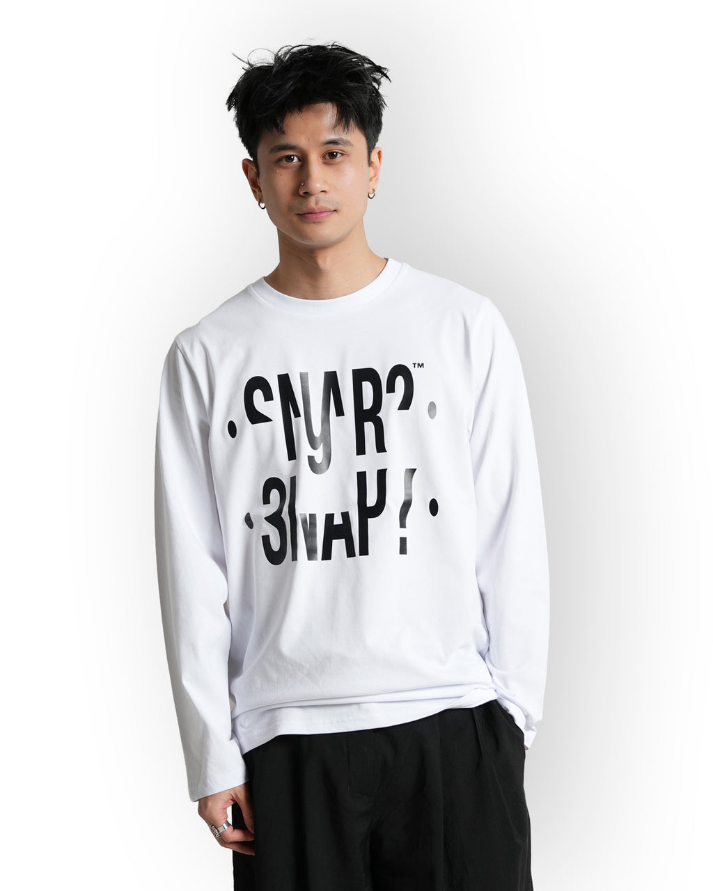 "Snap?" Long sleeve Hvid