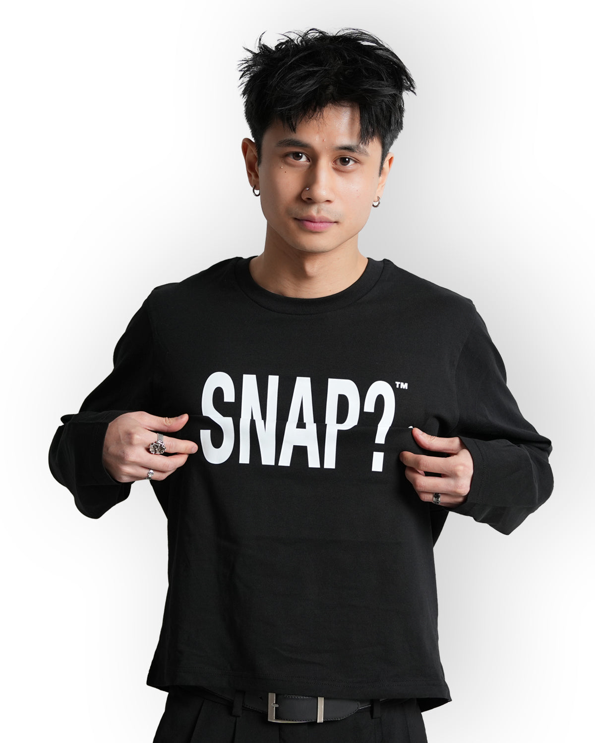 "Snap?" Long sleeve Sort
