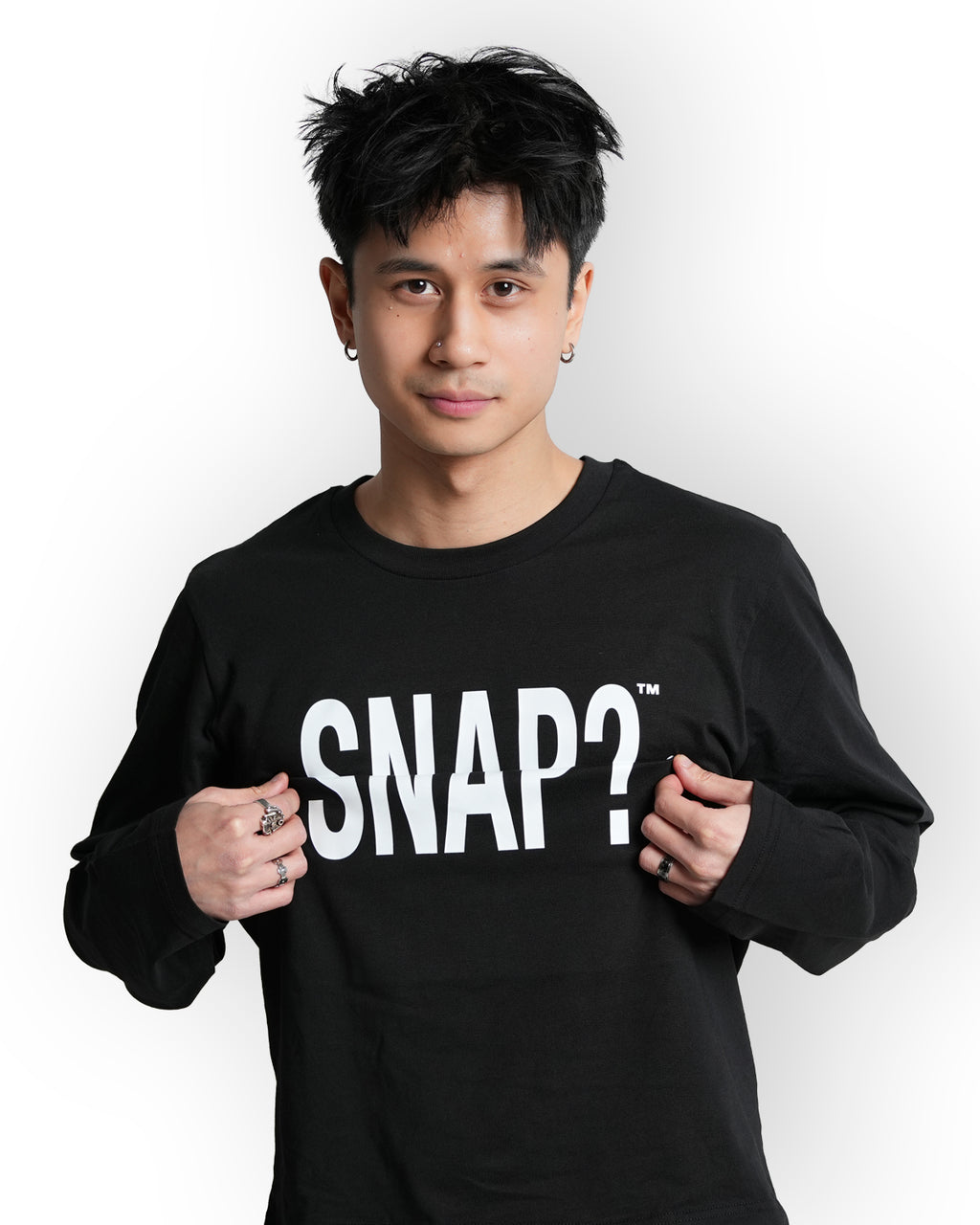 "Snap?" Long sleeve Sort