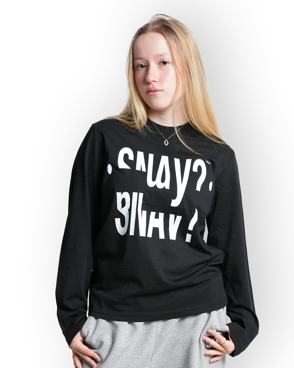 "Snav?" Long sleeve Sort