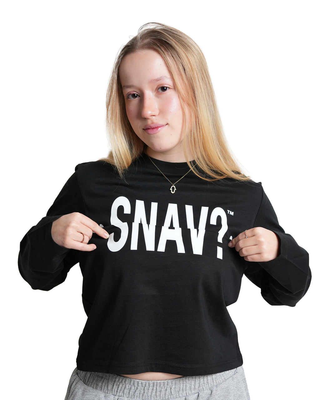"Snav?" Long sleeve Sort