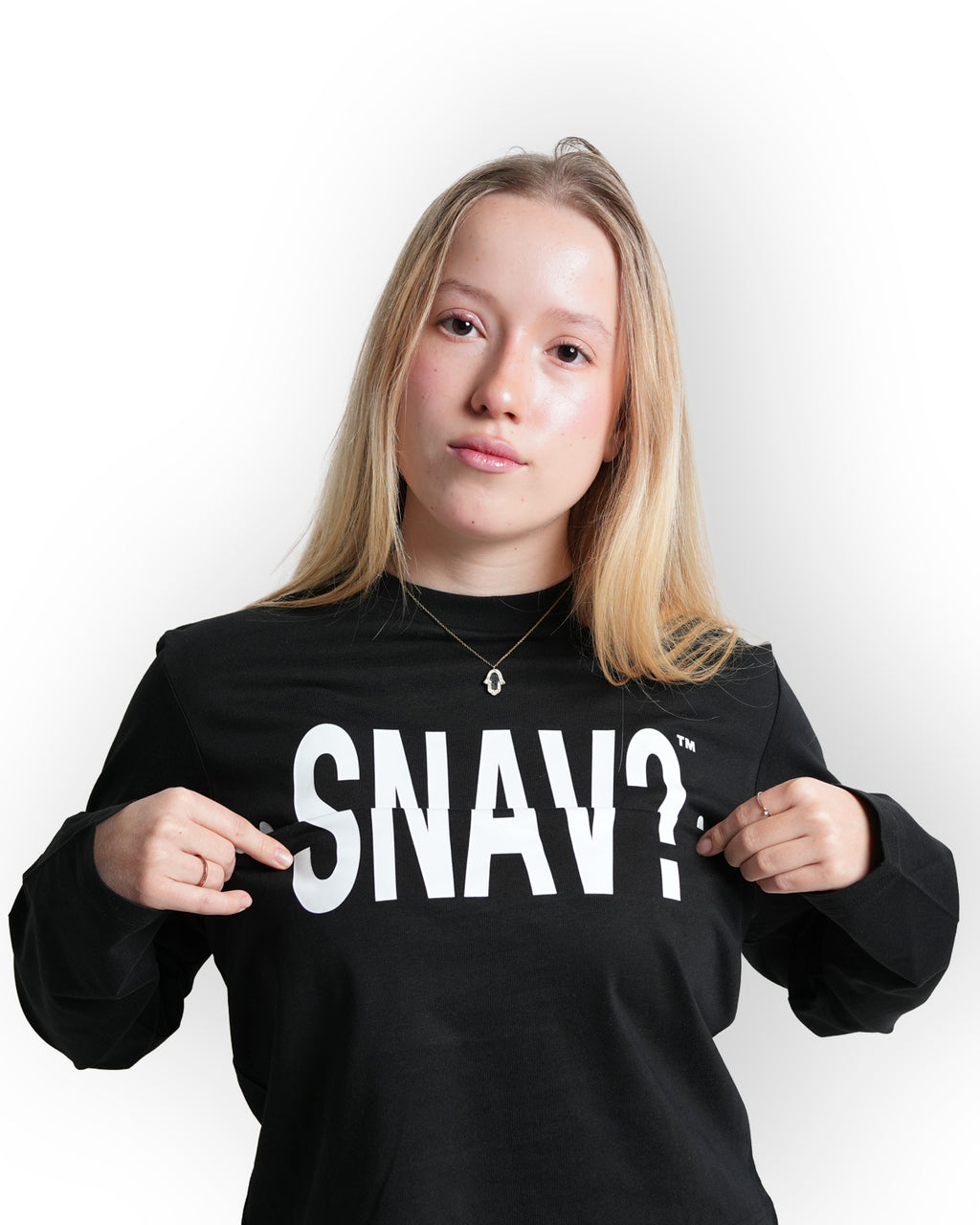 "Snav?" Long sleeve Sort