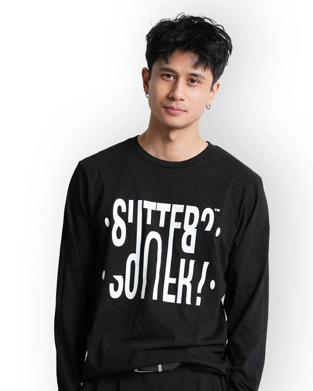 "Sutter?" Long sleeve Sort