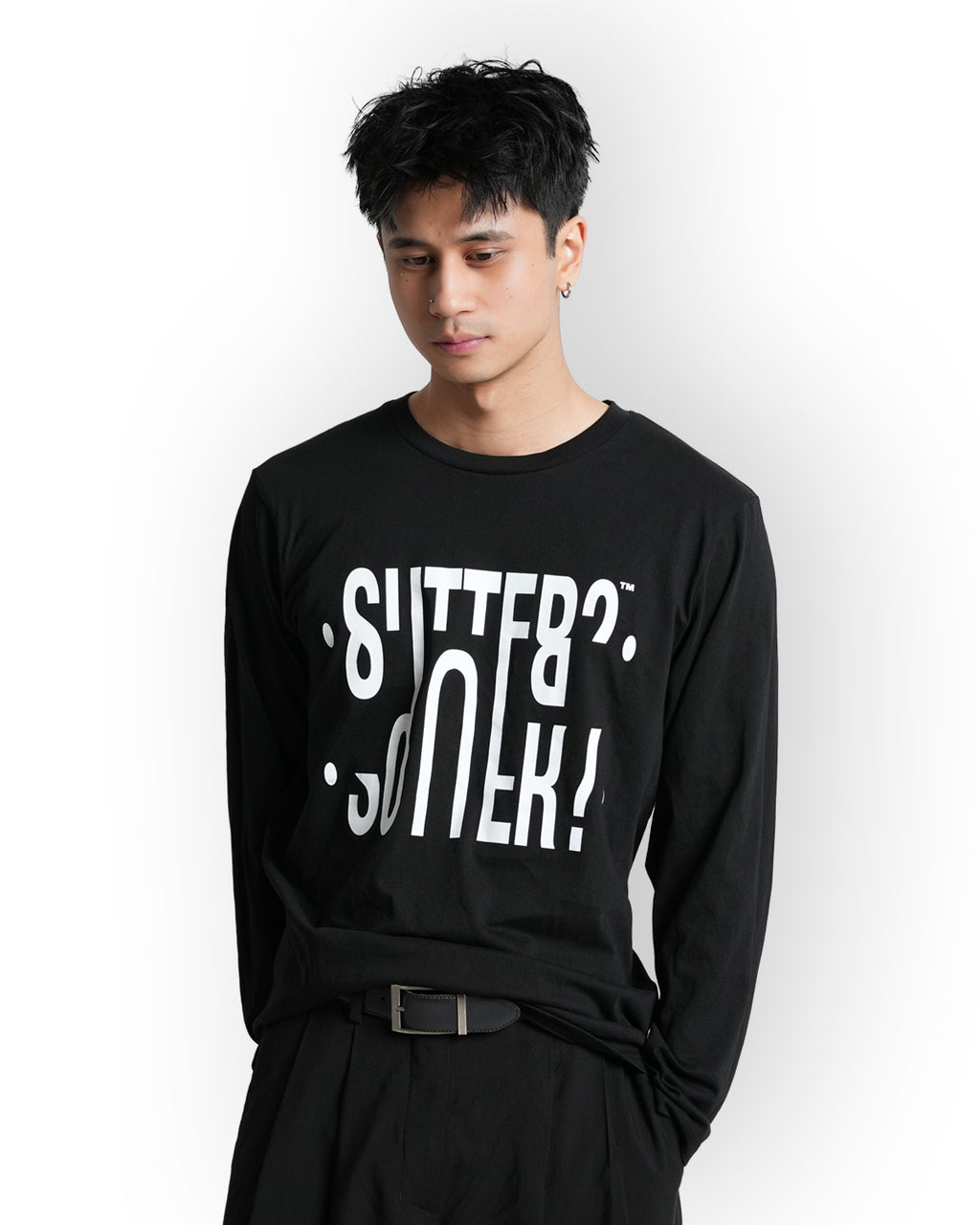 "Sutter?" Long sleeve Sort