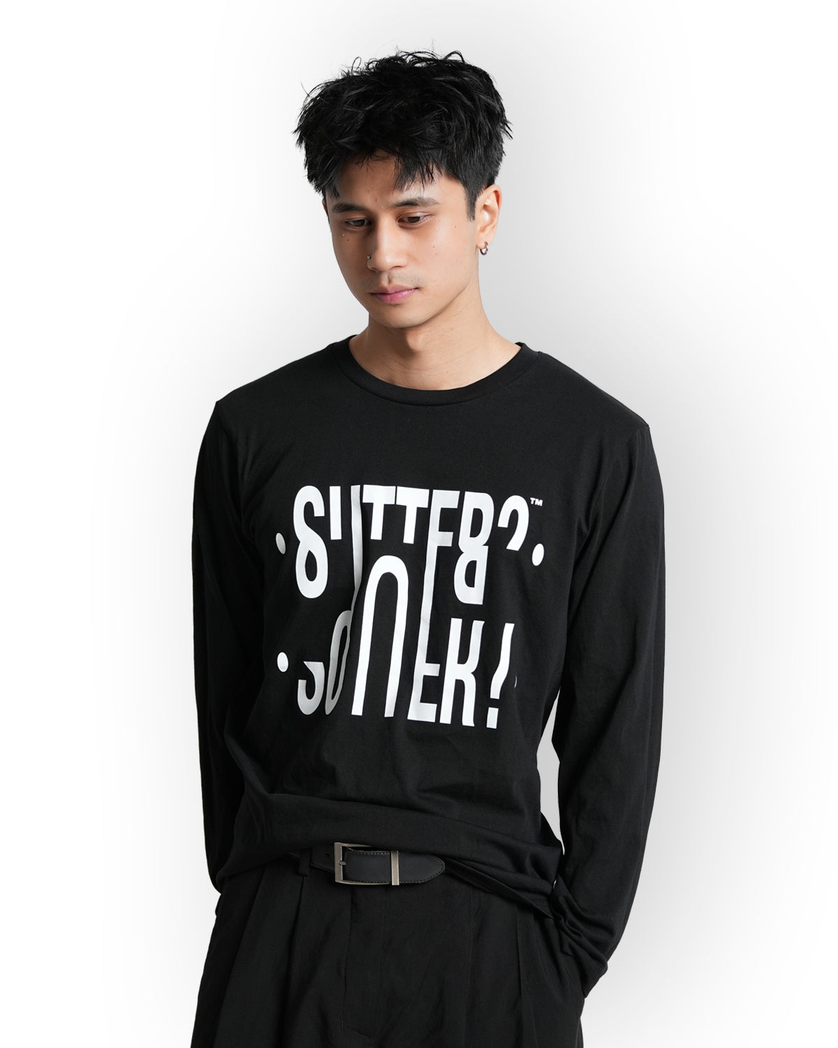 "Sutter?" Long sleeve Sort