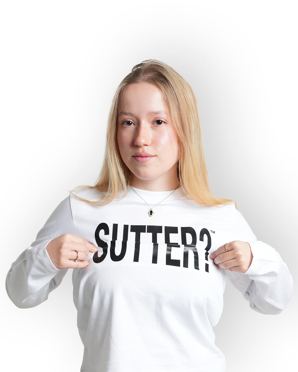 "Sutter?" Long sleeve Hvid